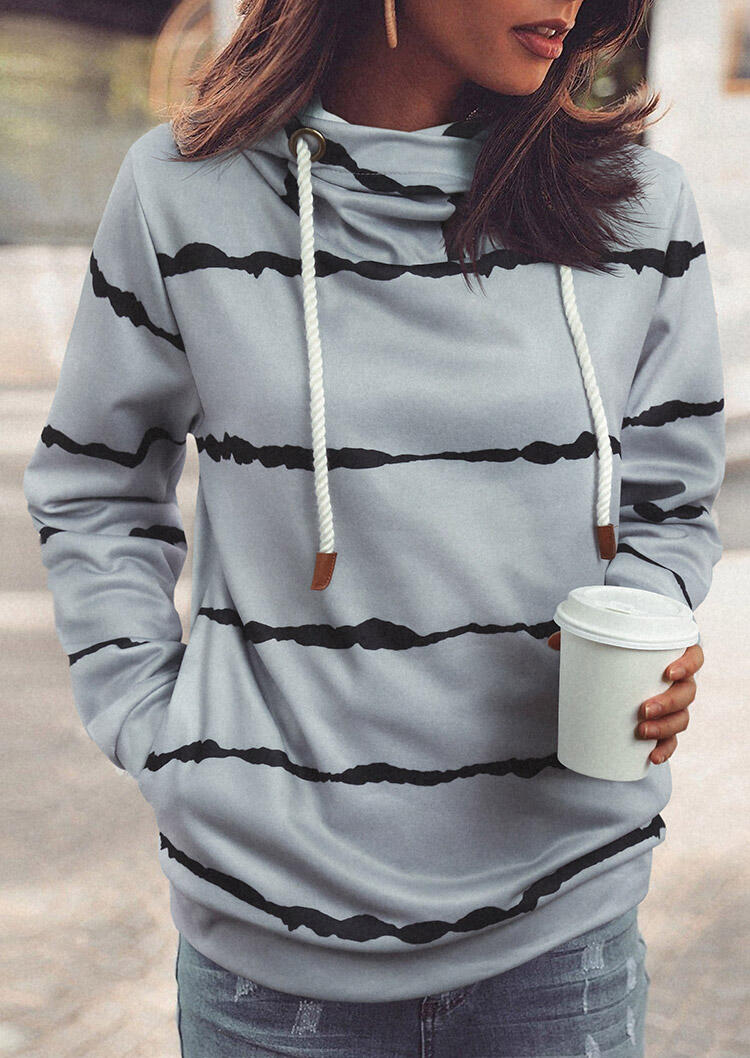 striped sweater hoodie