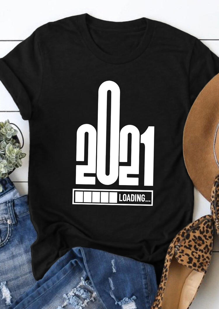 

Tees T-shirts 2021 Loading O-Neck T-Shirt Tee in Black. Size: S,M,,XL