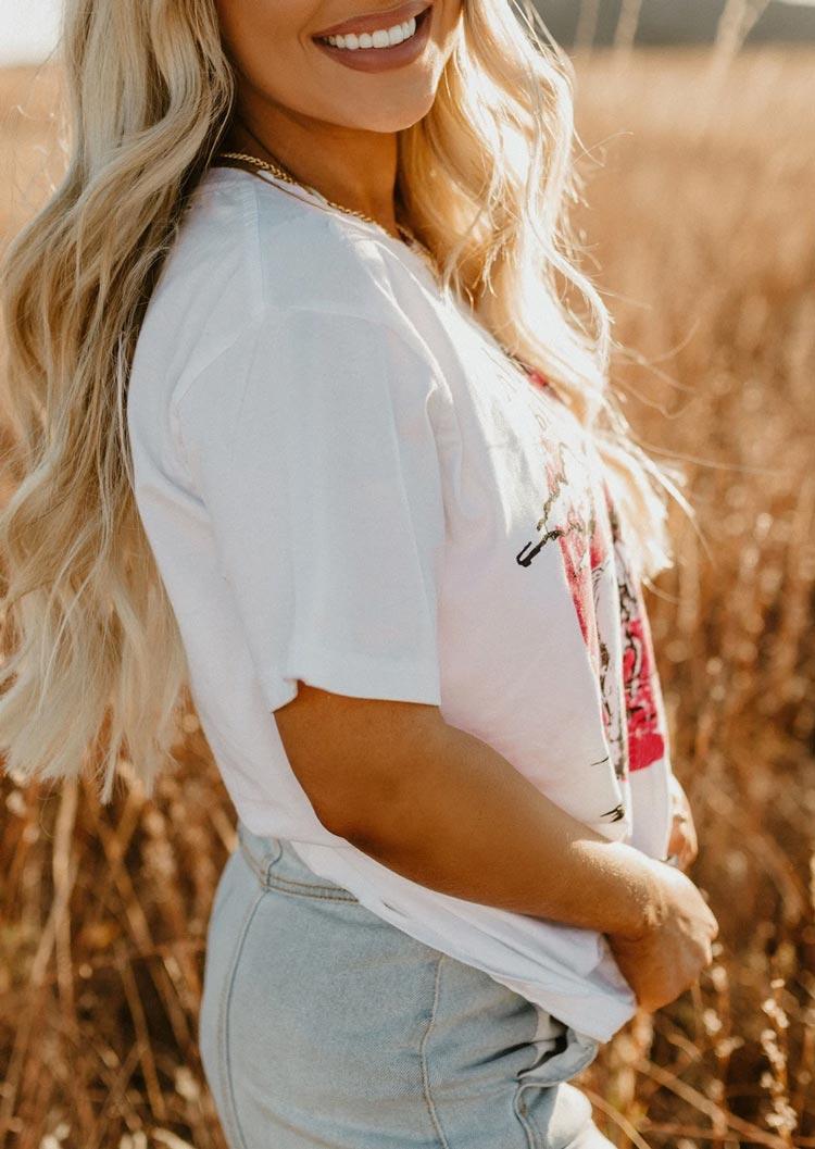

T-shirts Tees Amarillo By Morning Horse Hollow Out T-Shirt Tee in White. Size