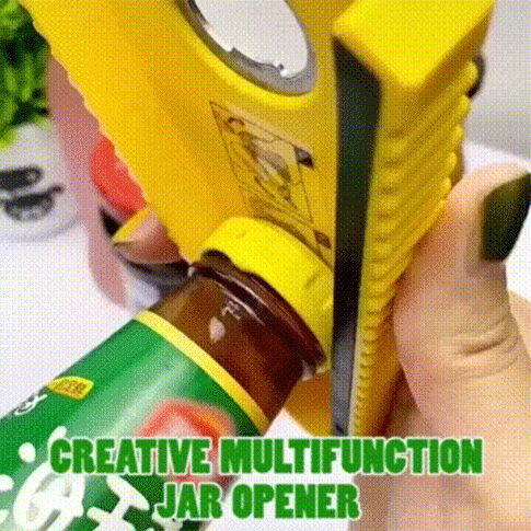 

Tools Creative Multi-Functional V-Shaped Bottle Opener in Yellow. Size