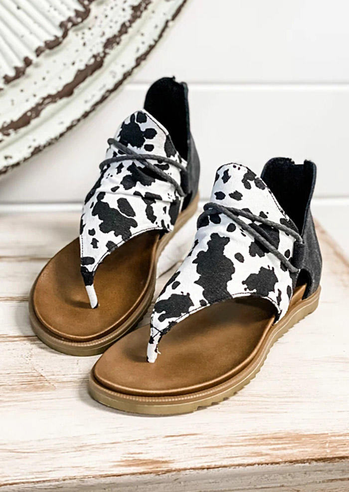 canvas flat sandals