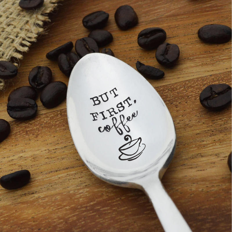 

Tools But First Coffee Spoon in Silver. Size