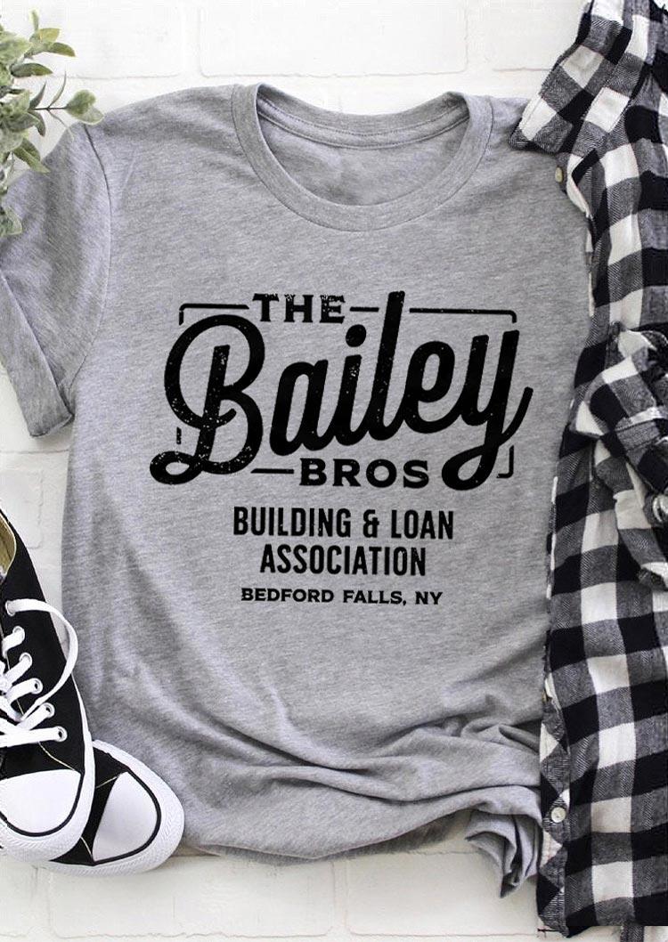 

T-shirts The Bailey Brothers T-Shirt Tee in Gray. Size: ,M,L,XL