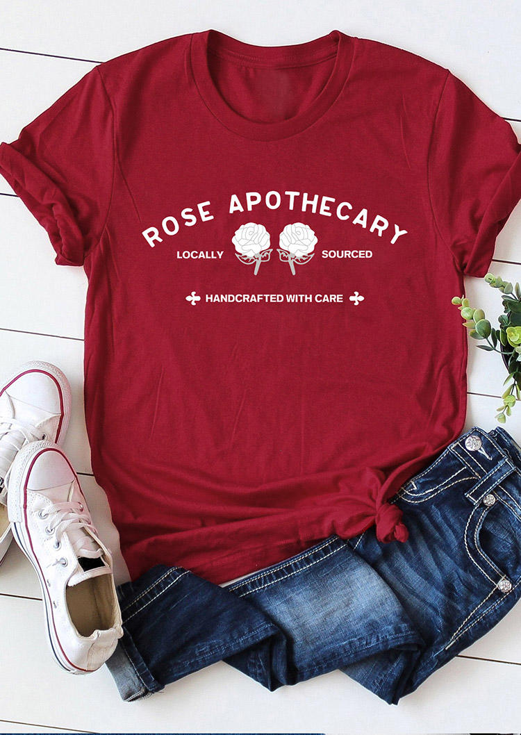 

T-shirts Tees Rose Apothecary Locally Sourced T-Shirt Tee in Burgundy. Size: ,M,L