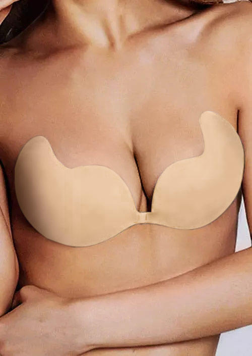 

Bras Reusable Invisible Breast Lifting Adhesive Bra in Black. Size