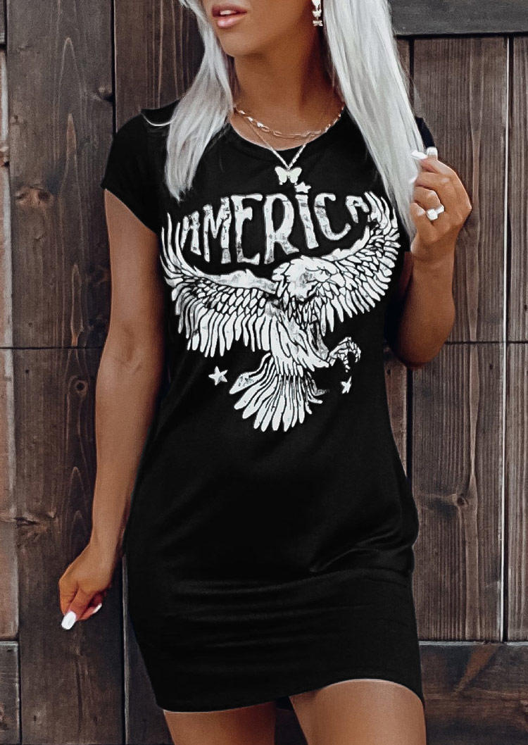 

Mini Dresses America Eagle Star Mini Dress in Black. Size