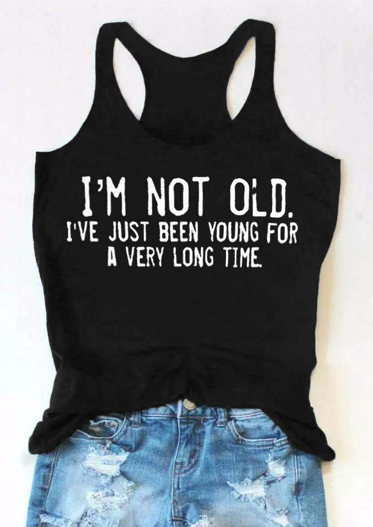

Tank Tops I'm Not Old Racerback Tank Top in Black. Size