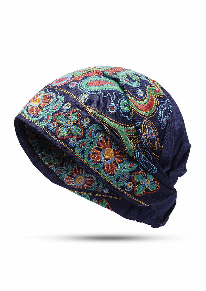 

Hats Embroidered Floral Hollow Out Vintage Hat in Black. Size