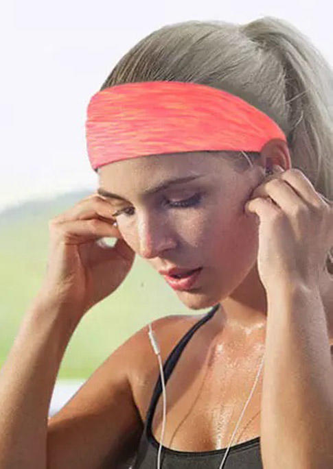 

Yoga Sports Running Sweat Wide Headband in Red. Size