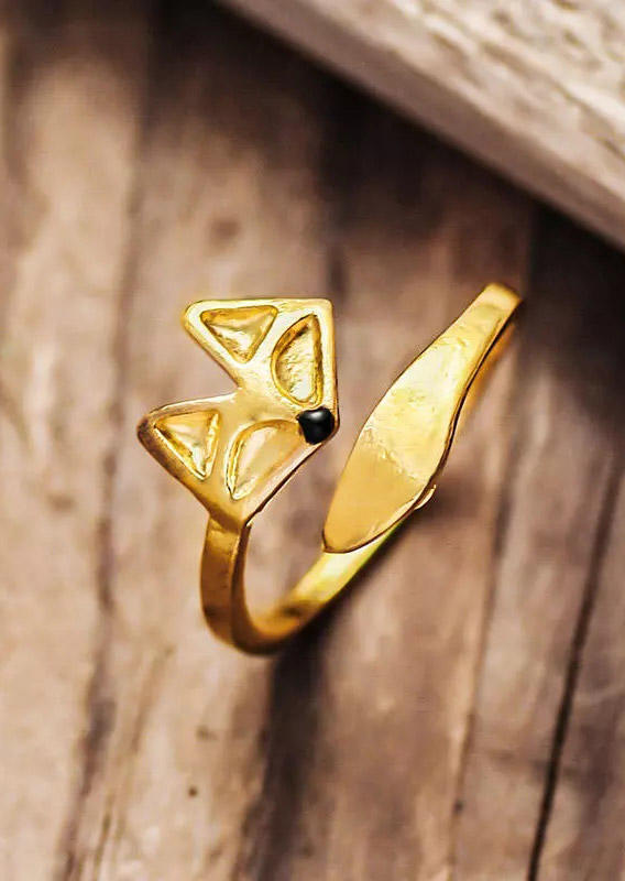 

Fox Open Adjustable Alloy Ring - Gold, 498522