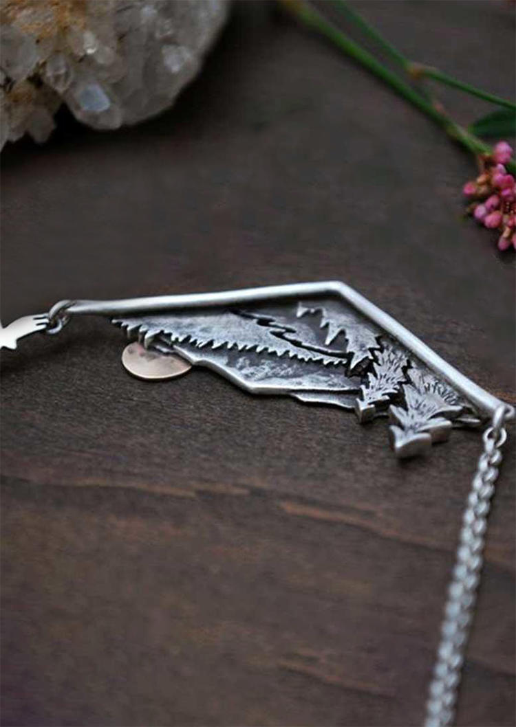

Necklaces Creative Valley Forest Sunset Pendant Necklace in Silver. Size