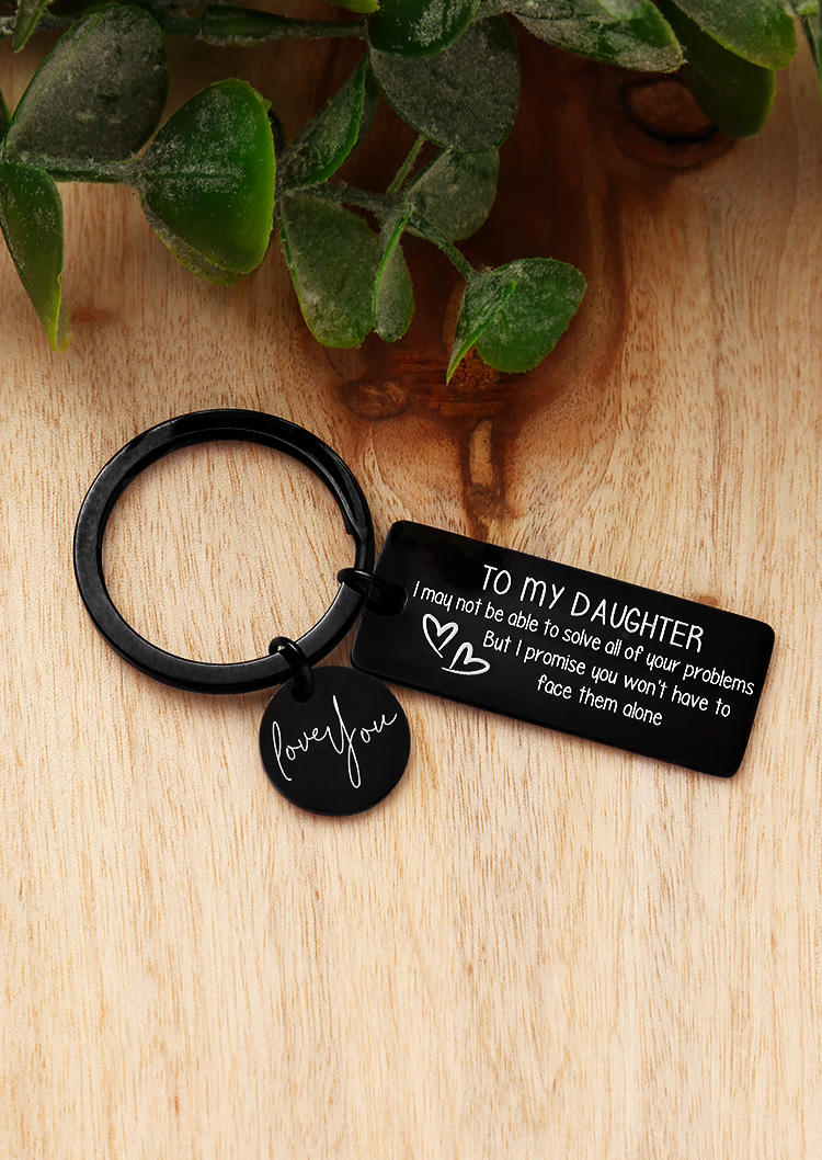 

Keychains To My Bestfriend Love You Keychain in Pattern1. Size