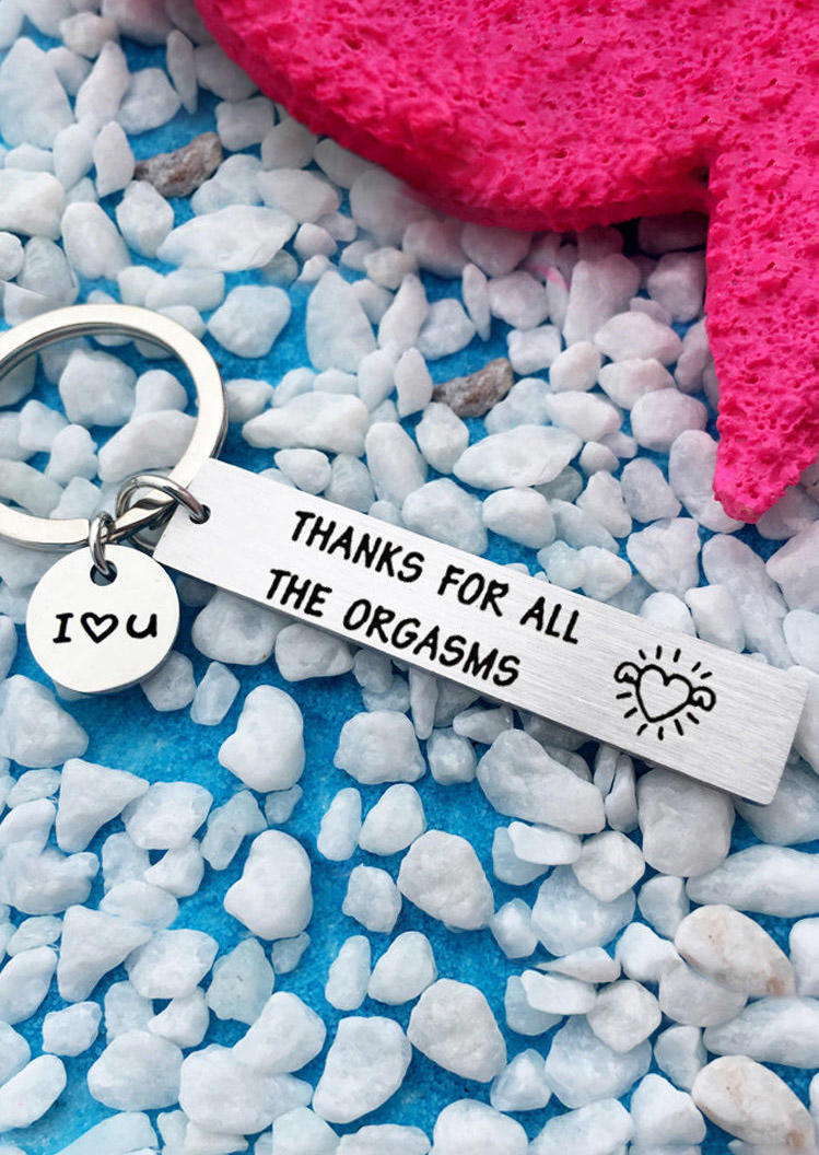 

Keychains I Love You Thanks For All The Orgasms Keychain in Black. Size