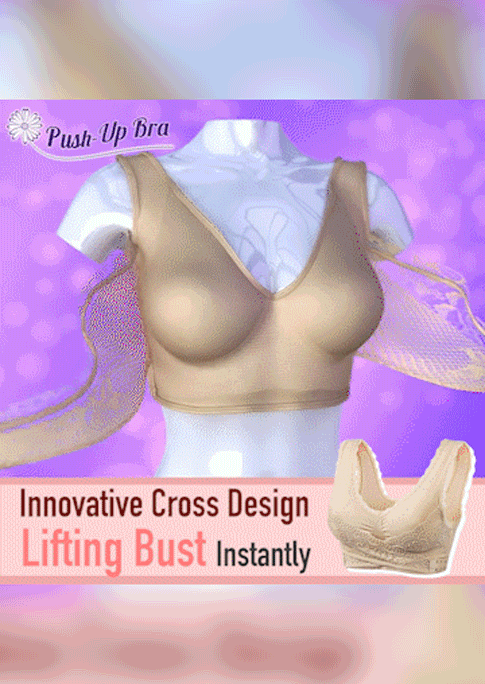 

Bras Lace Front Cross Side Buckle Yoga Sports Bra in Light Khaki. Size