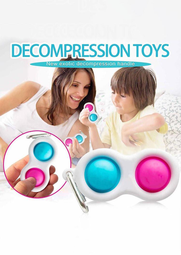 

Simple Dimple Fidget Decompression Toy Keychain, Pattern1, 500677