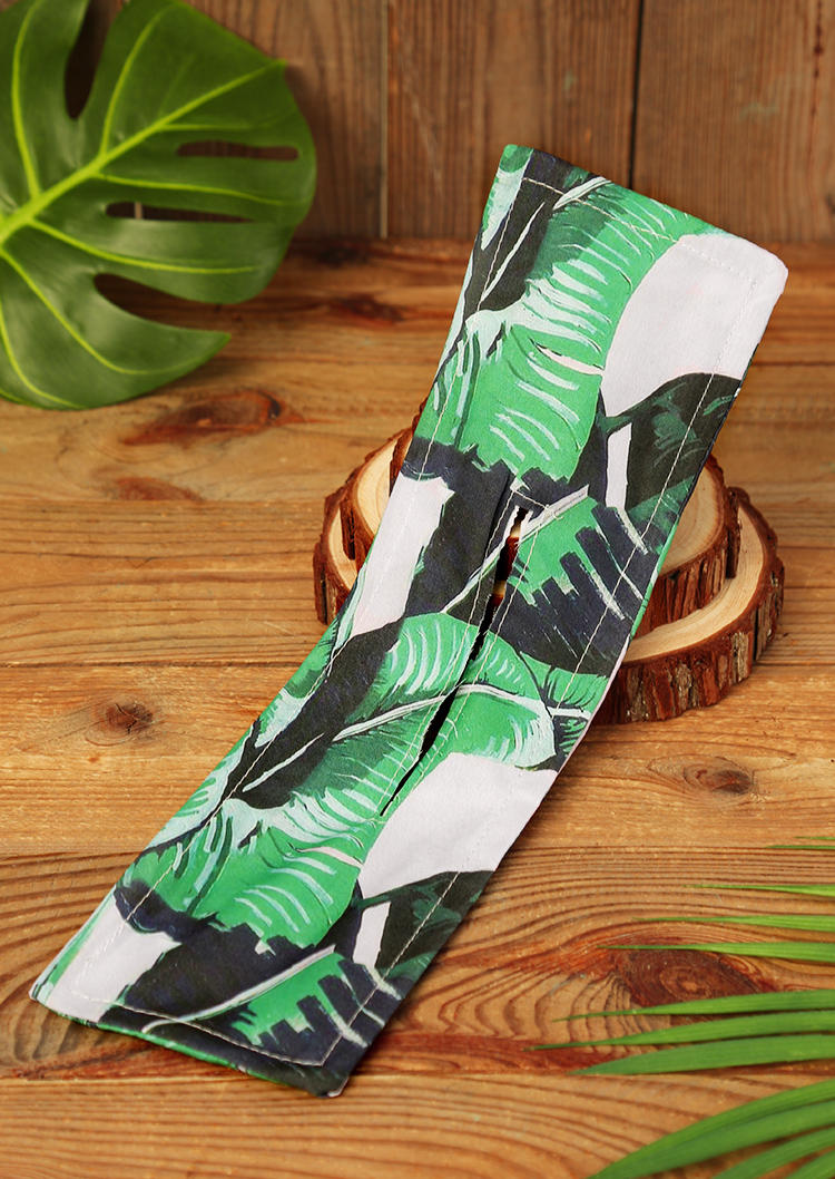 

Floral Palm Leaf Twist Bun Hairstyle Maker Tool in Green. Size
