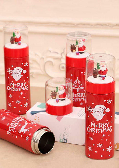 

Merry Christmas Snowflake 304 Stainless Steel Insulation Cup in Pattern1. Size