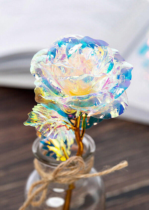 

24K Gold Dipped Rose in Gold. Size