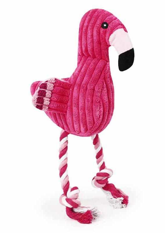 

Pet Products Plush Flamingo Squeaky Pet Dog Chew Toy in Red. Size