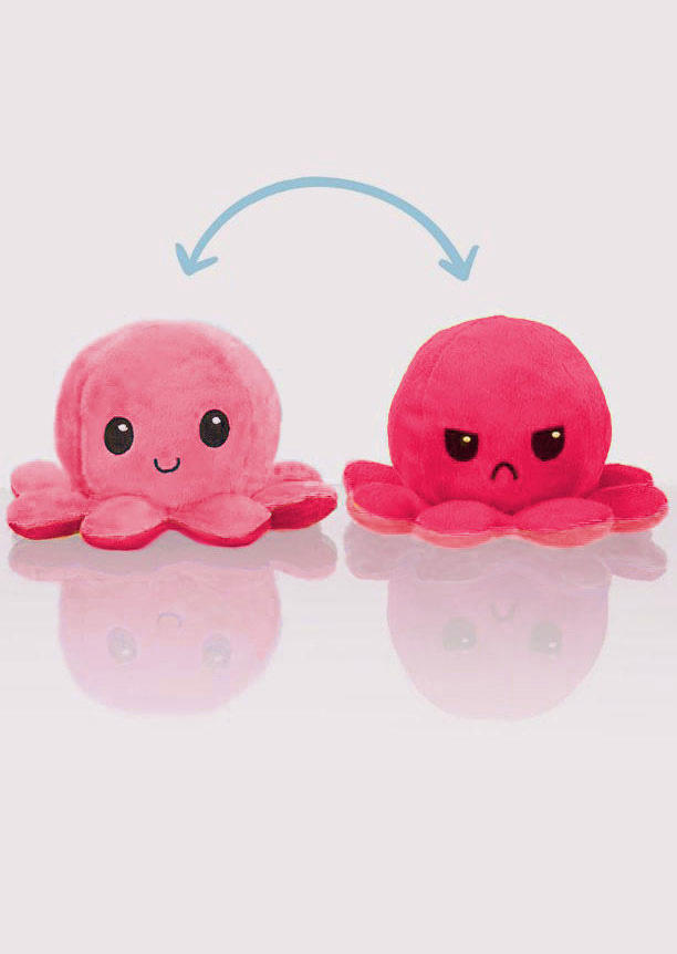 

Reversible Cute Mini Octopus Plush Cool Toy in Pattern1. Size