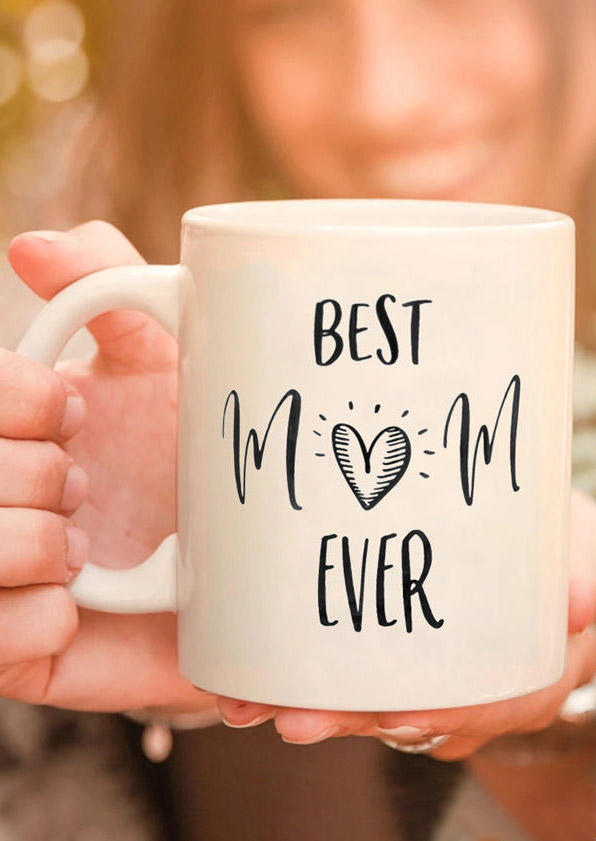 

Best Mom Ever Heart Stainless Steel Coffee Spoon in Silver. Size