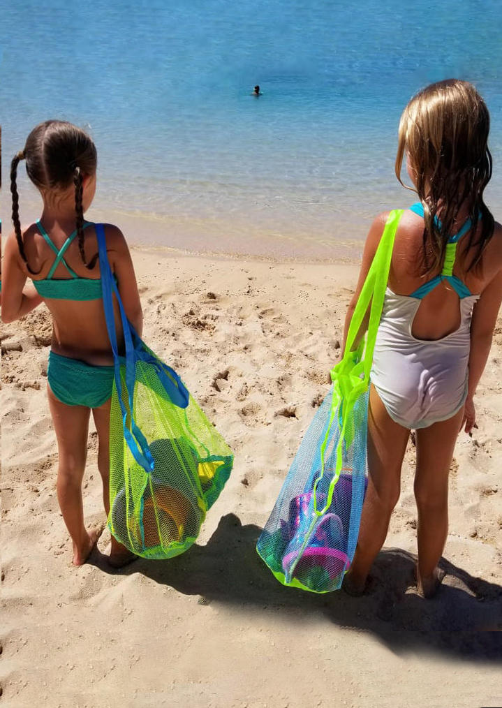 

Outdoor Products Outdoor Foldable Mesh Beach Bag in Blue. Size