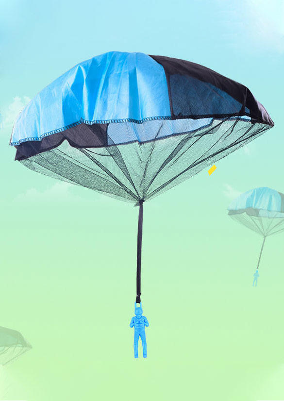 

Parachute Army Man Children's Fun Flying Toy in Green,Blue,Yellow. Size
