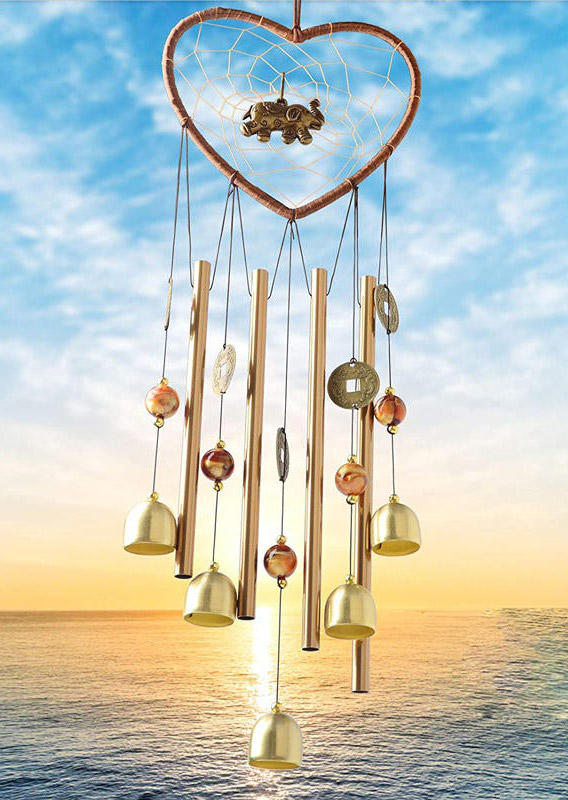 

Cool Gadgets Elephant Hollow Out Heart Dreamcatcher Wind Chime in Pattern1. Size