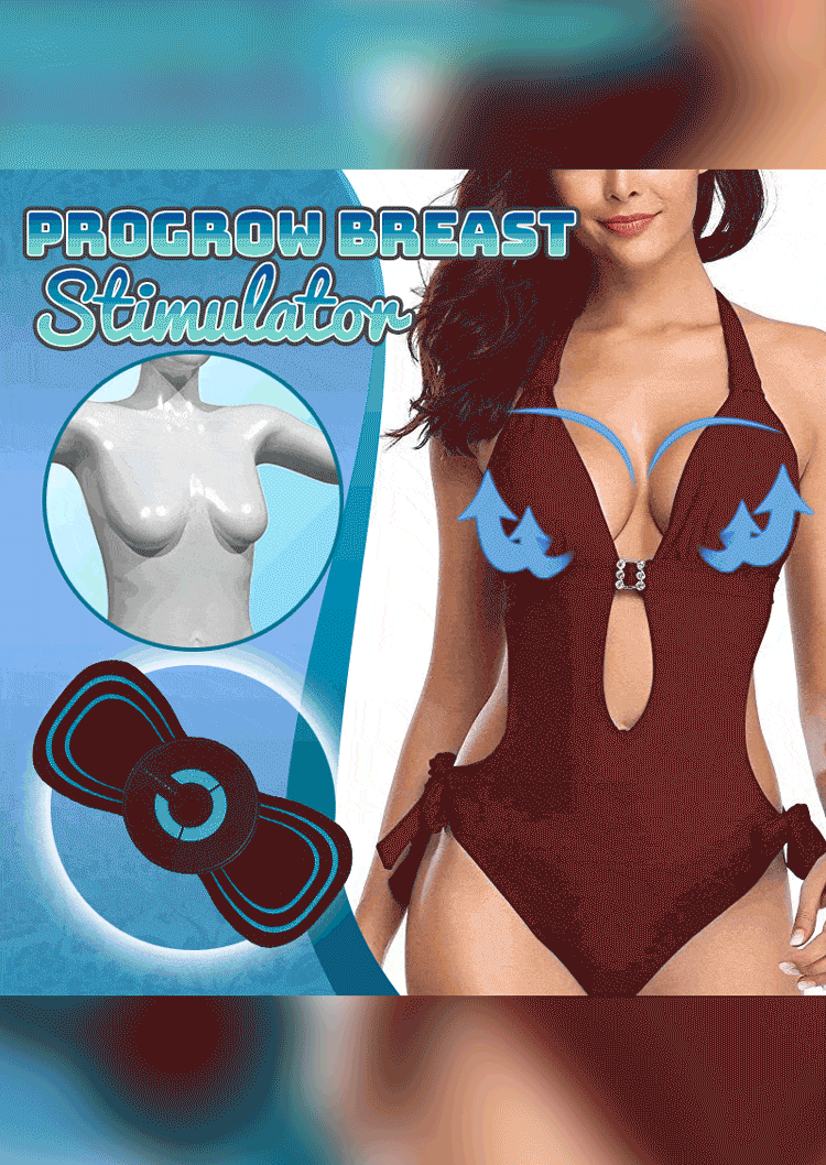 

ProGrow Breast Stimulator Massager Pad in Black. Size