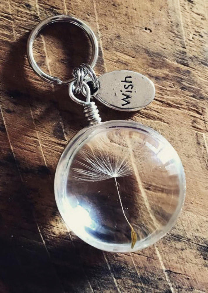 

Keychains Wish Dandelion Metal Pendant Keychain in Pattern1. Size