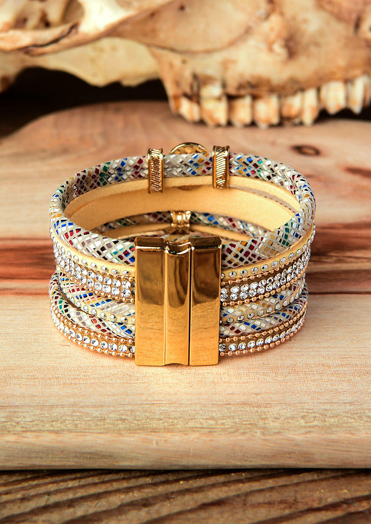 

Bracelet Owl Tassel Magnetic Buckle Bracelet in Khaki. Size