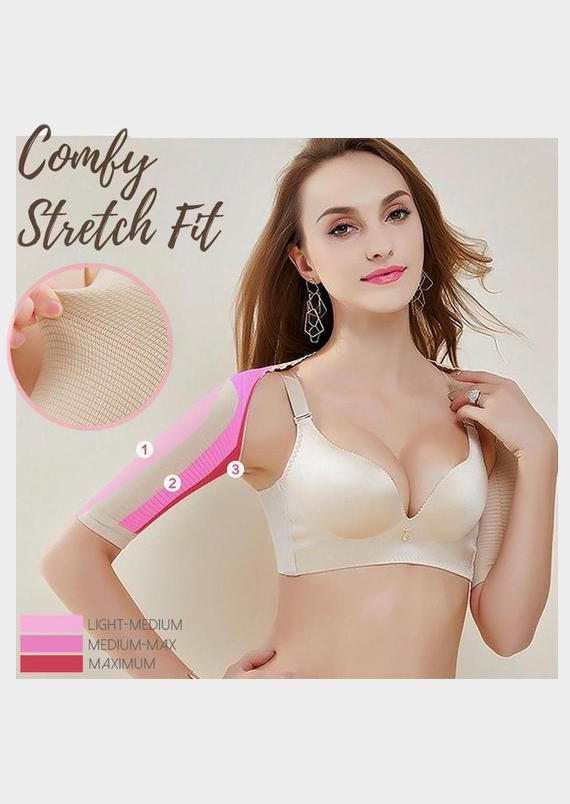 

Shapewear Arm Shaping Sleeves Shapewear with Posture Corrector in Black,Flesh. Size