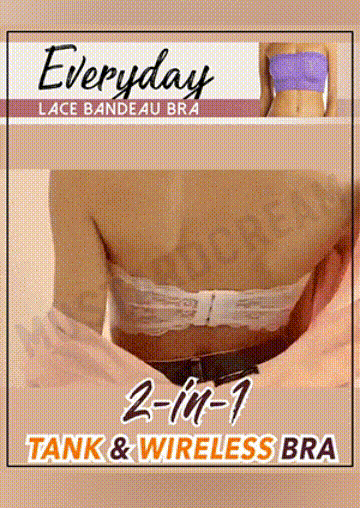 

Bras Lace Removable Padded Wireless Bra Bandeau in White. Size