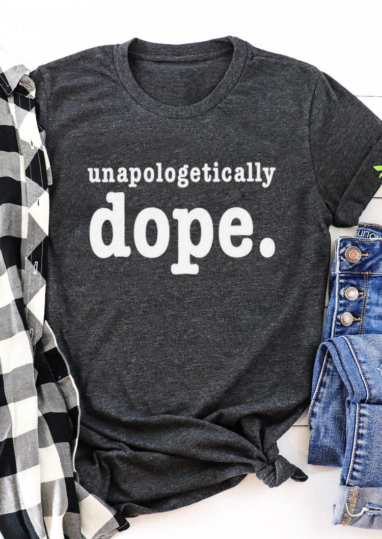

T-shirts Tees Unapologetically Dope O-Neck T-Shirt Tee in Dark Grey. Size: ,M,L,XL