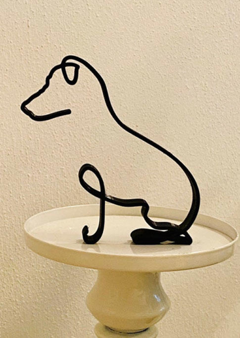 

Dog Minimalist Art Sculpture in Pattern1,Pattern2. Size