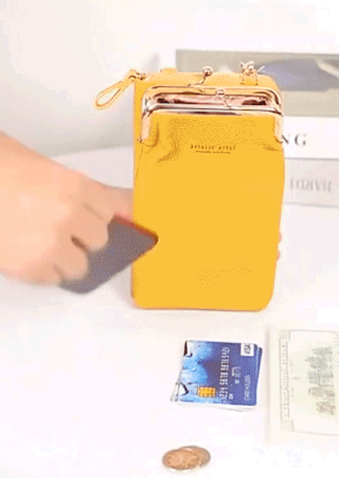 

Crossbody Bag Women Zipper Leather Crossbody Bag in Yellow. Size