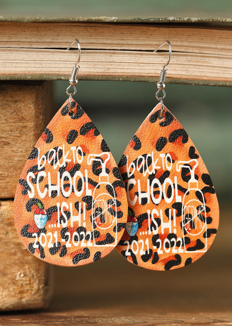 

Earrings Leopard Back To School Leather Earrings in Leopard. Size