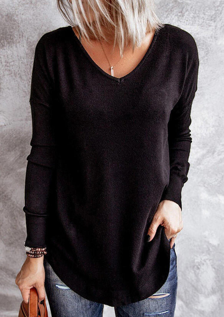 

Blouses Leopard Criss-Cross V-Neck Blouse in Black. Size