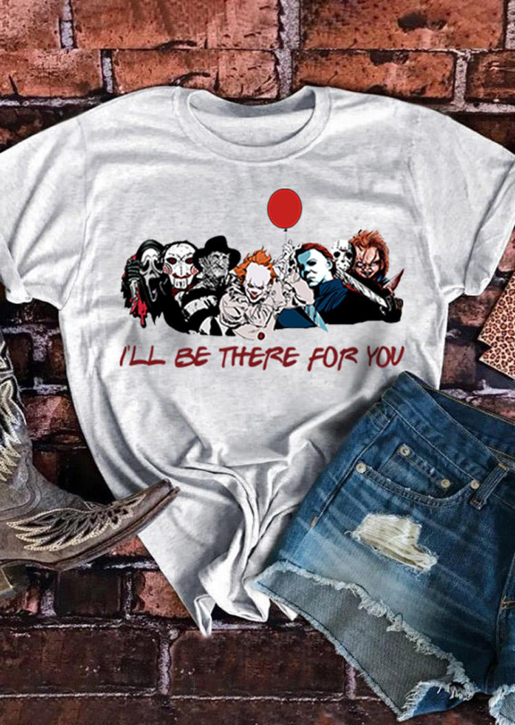 T-shirts Tees I'll Be There For You T-Shirt Tee in Light Grey. Size: M
