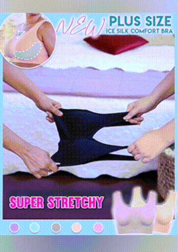 

Bras Breathable Seamless Anti-Slip Bra in Flesh. Size