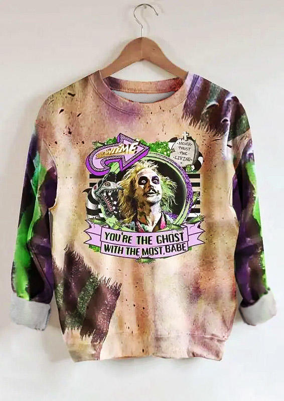 

Sweatshirts You're The Ghost Tie Dye Sweatshirt in Light Purple. Size: ,L