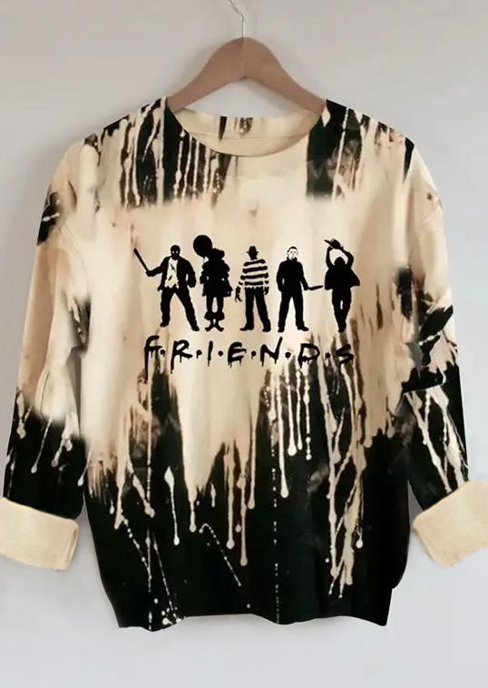 

Sweatshirts Tie Dye Letter Graphic Sweatshirt in Black. Size