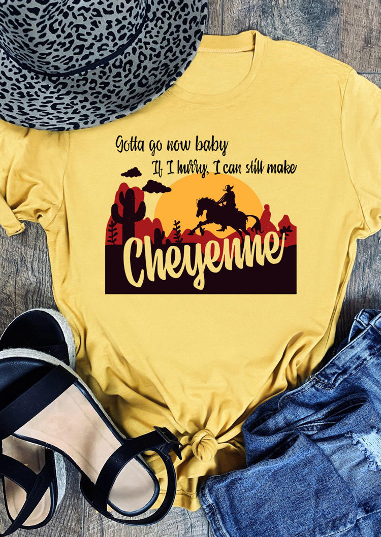

T-shirts Tees If I Hurry I Can Still Make Cheyenne T-Shirt Tee in Yellow. Size
