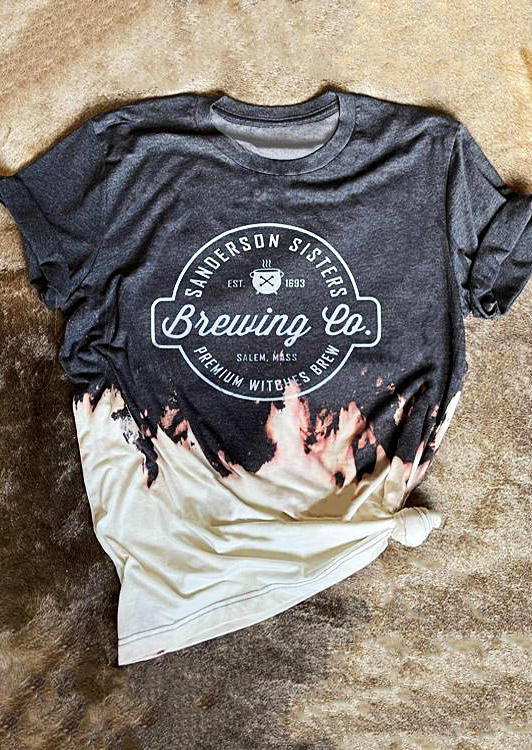 

T-shirts Tees Coffee Brewing Company Bleached T-Shirt Tee in Multicolor. Size: ,S