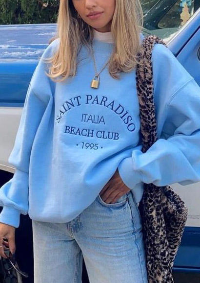 

Sweatshirts Saint Paradiso Beach Club Sweatshirt in Blue. Size: ,XL