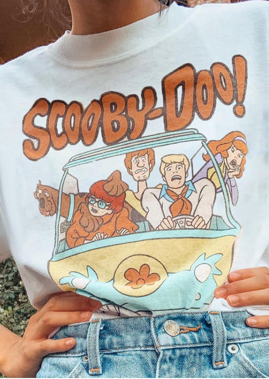 Scooby Doo Short Sleeve T-Shirt Tee - White