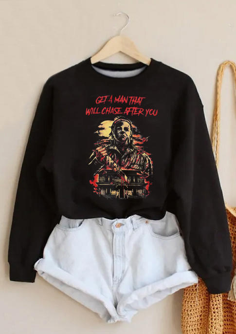 

Sweatshirts Horror Movie Character Sweatshirt in Black. Size