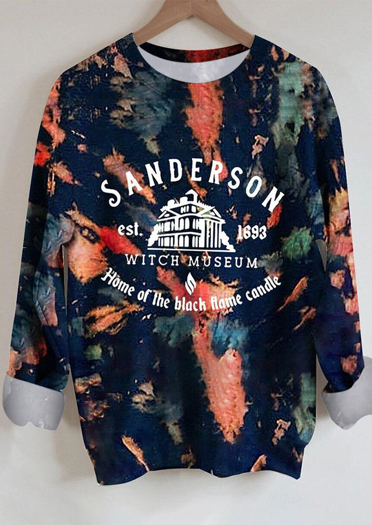 

Sweatshirts Halloween Witch Museum Reverse Tie Dye Rainbow Sweatshirt in Multicolor. Size