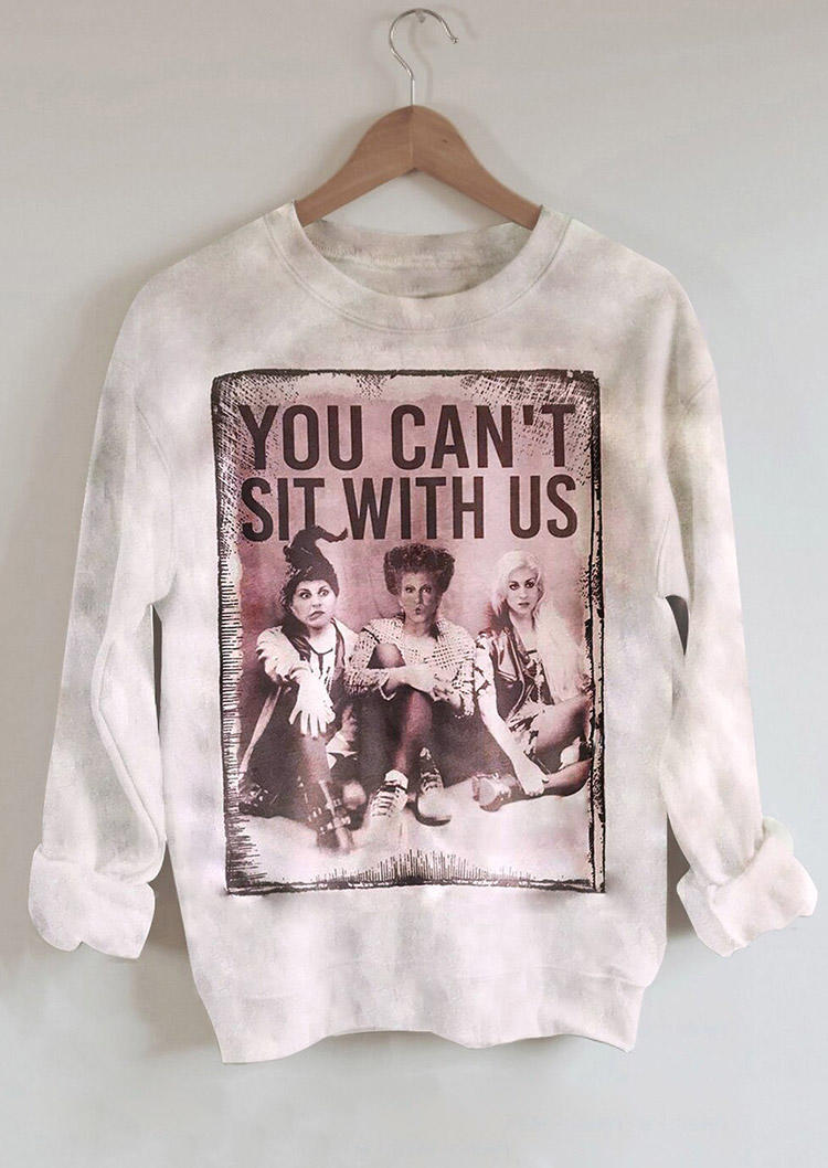 Sweatshirts You Can't Sit With Us Sweatshirt in Apricot. Size: S