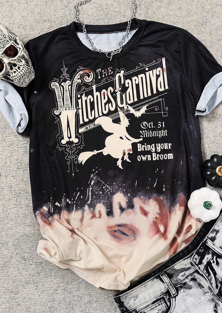 

T-shirts Tees The Witches Carnival Oct.31 T-Shirt Tee in Black. Size: ,M,L